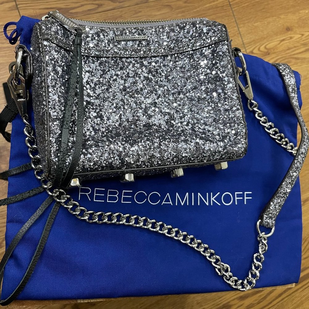 Rebecca Minkoff Micro Glitter Mac Crossbody